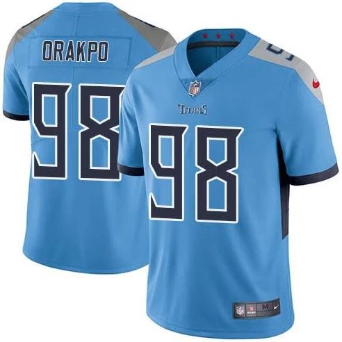 Men Tennessee Titans #98 Brian Orakpo Nike Light Blue Vapor Limited NFL Jersey->tennessee titans->NFL Jersey